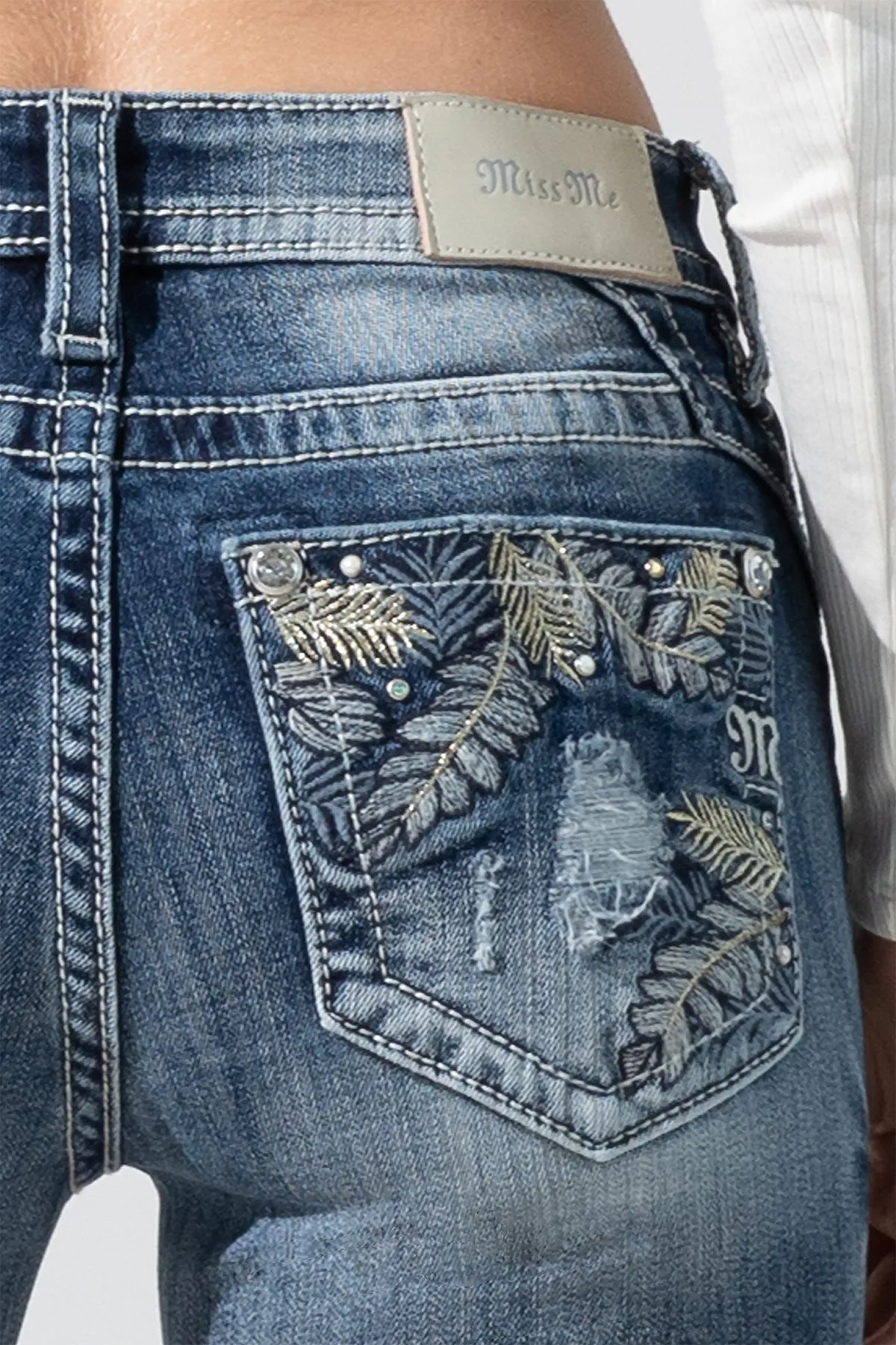 Torn Garden Bootcut Jeans sold by Miss Me product image thumbnail 4