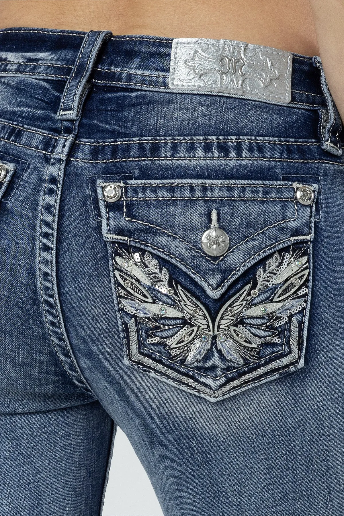 Pop Wing Bootcut Jeans sold by Miss Me