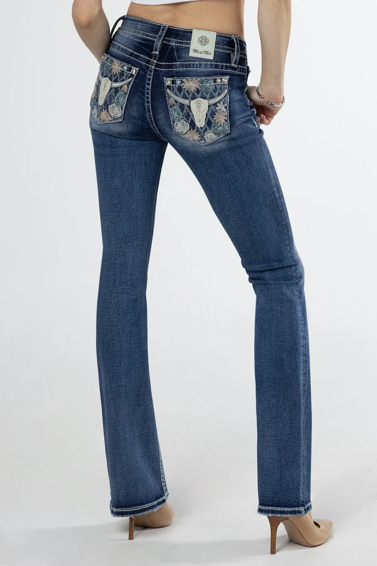Western Bloom Bootcut Jeans sold by Miss Me