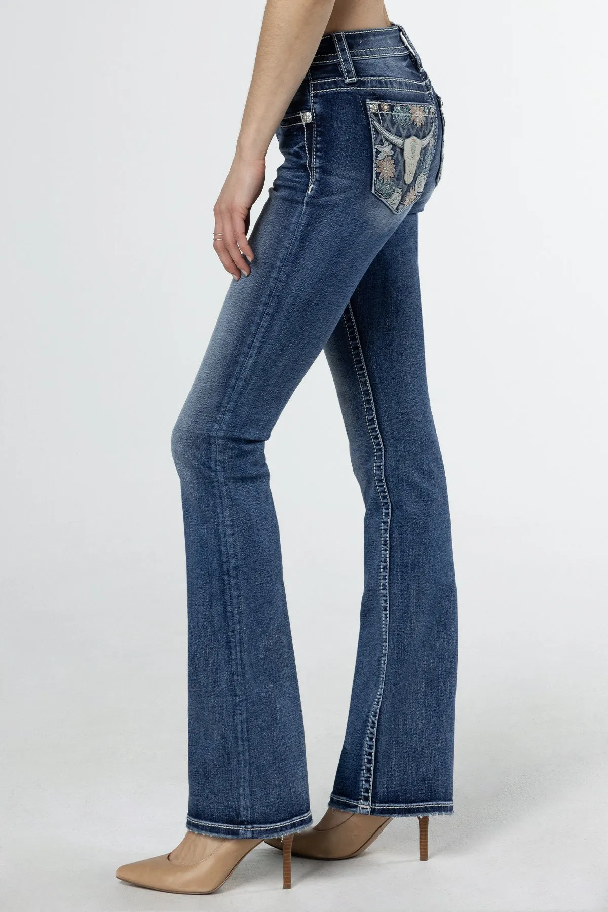 Western Bloom Bootcut Jeans sold by Miss Me product image thumbnail 4