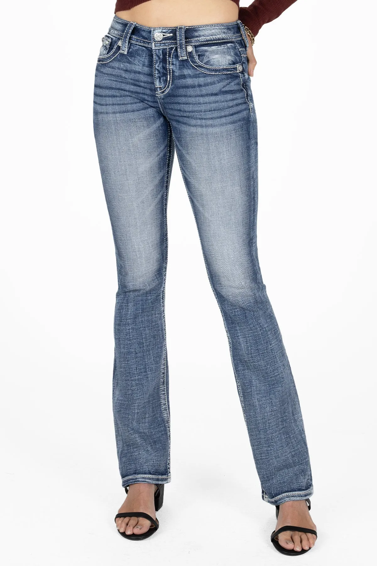 Brown Aztec Dreamcatcher Bootcut Jeans sold by Miss Me product image thumbnail 2