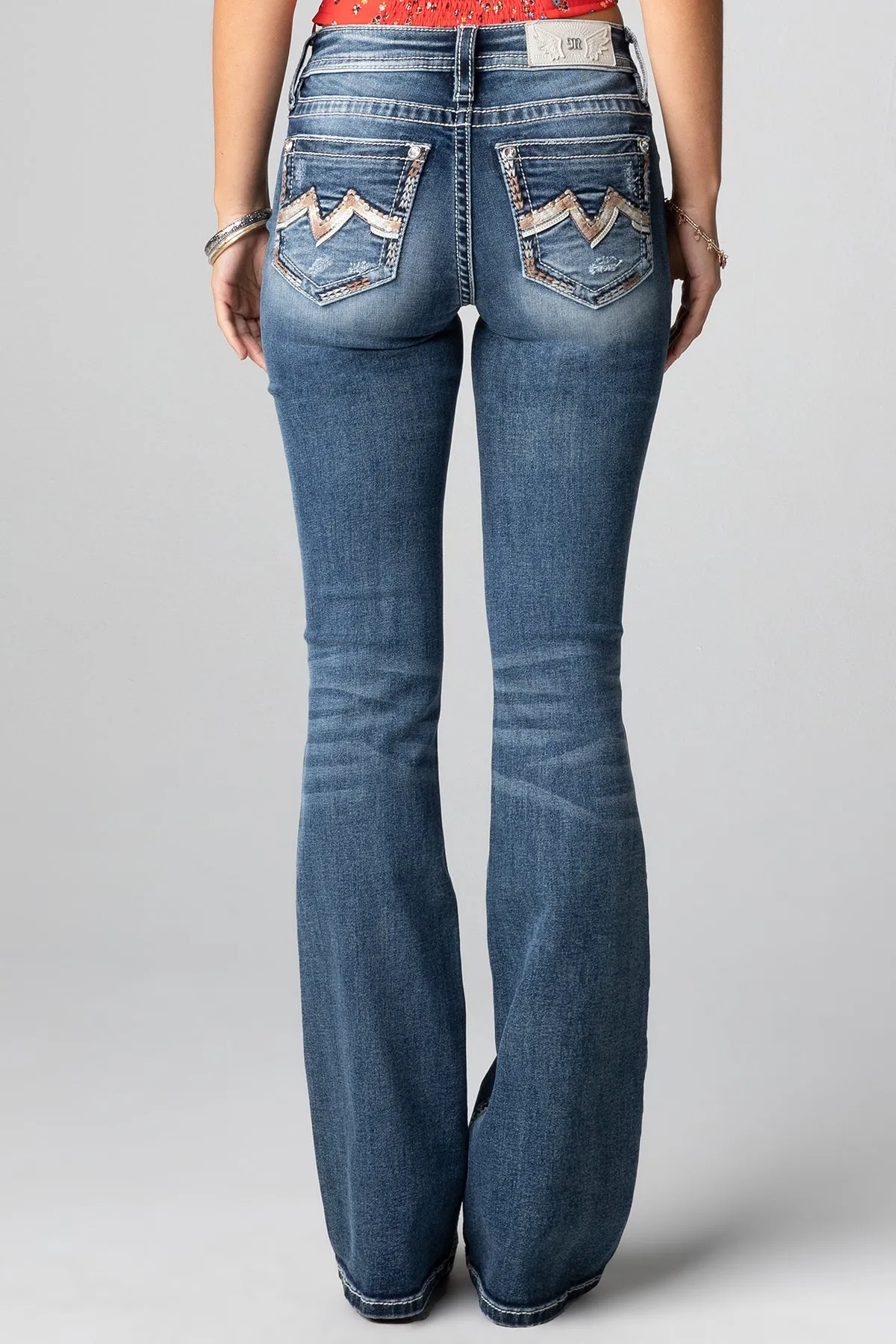 Tan M Life Bootcut Jeans sold by Miss Me
