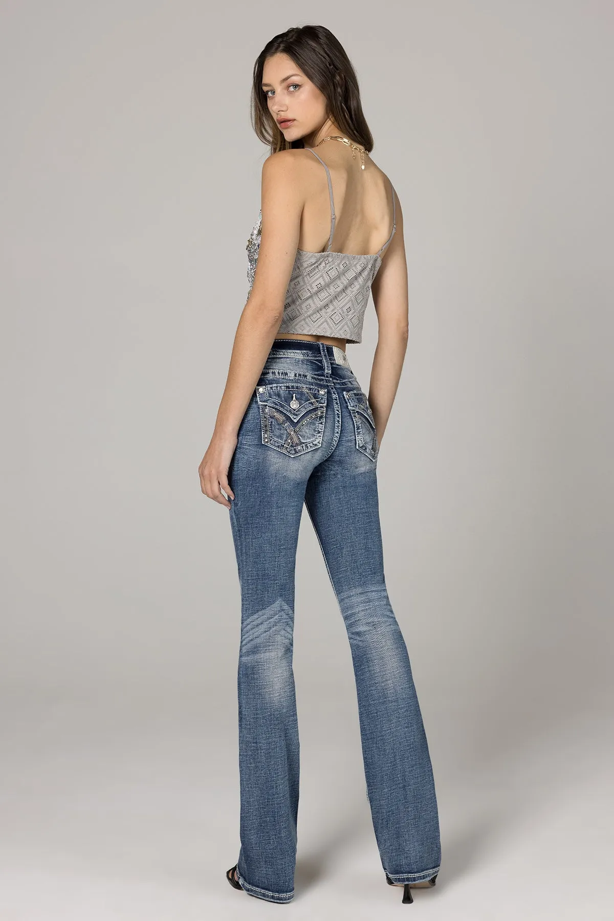 Sequin Road Bootcut Jeans sold by Miss Me product image thumbnail 3