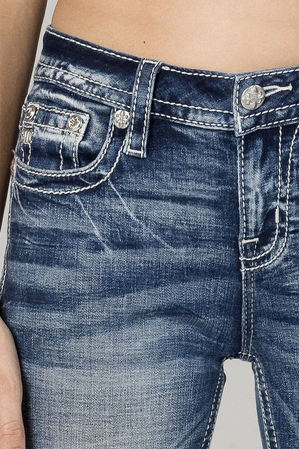 Sequin Road Bootcut Jeans sold by Miss Me product image thumbnail 5