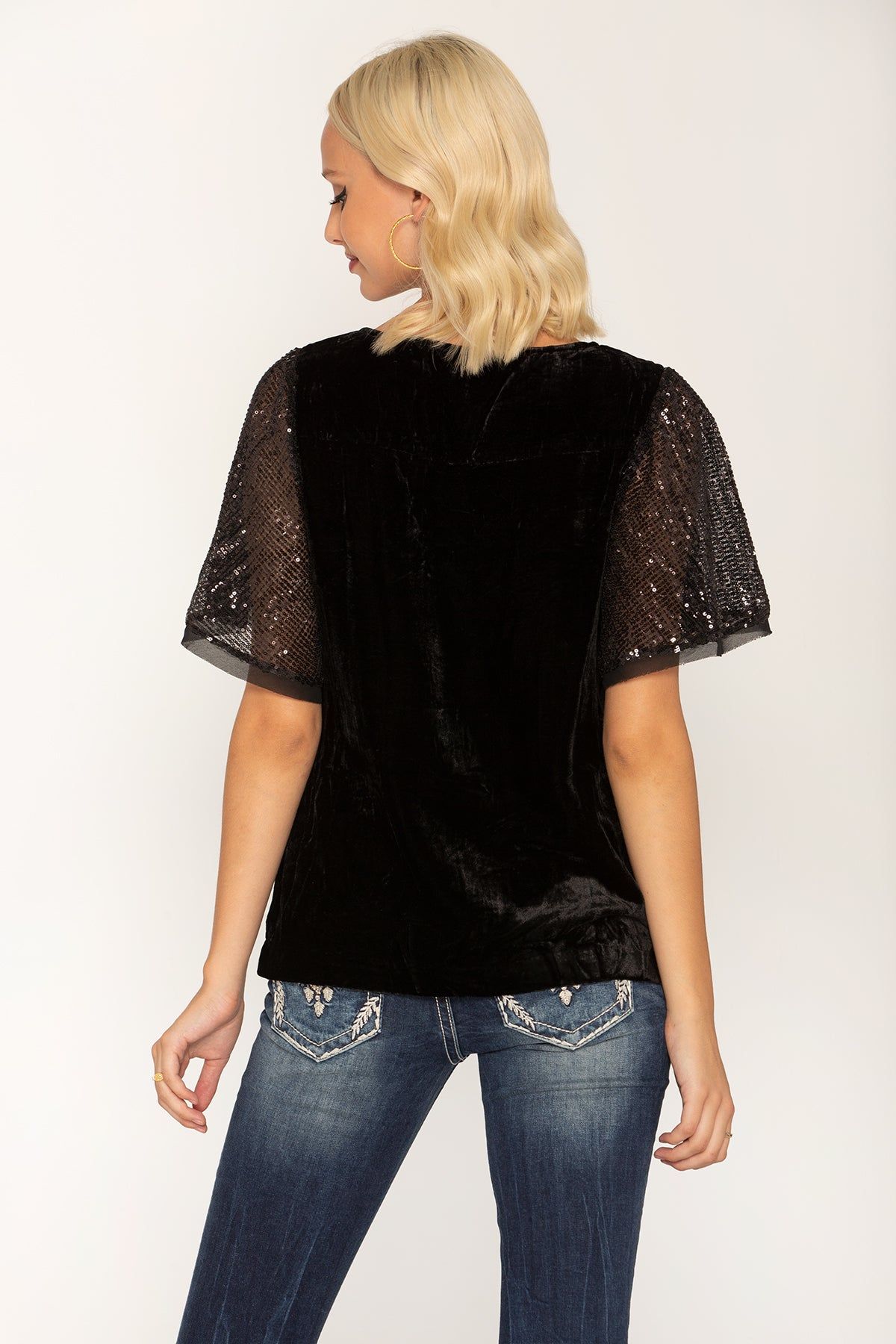Velvet Fever Blouse sold by Miss Me product image thumbnail 3