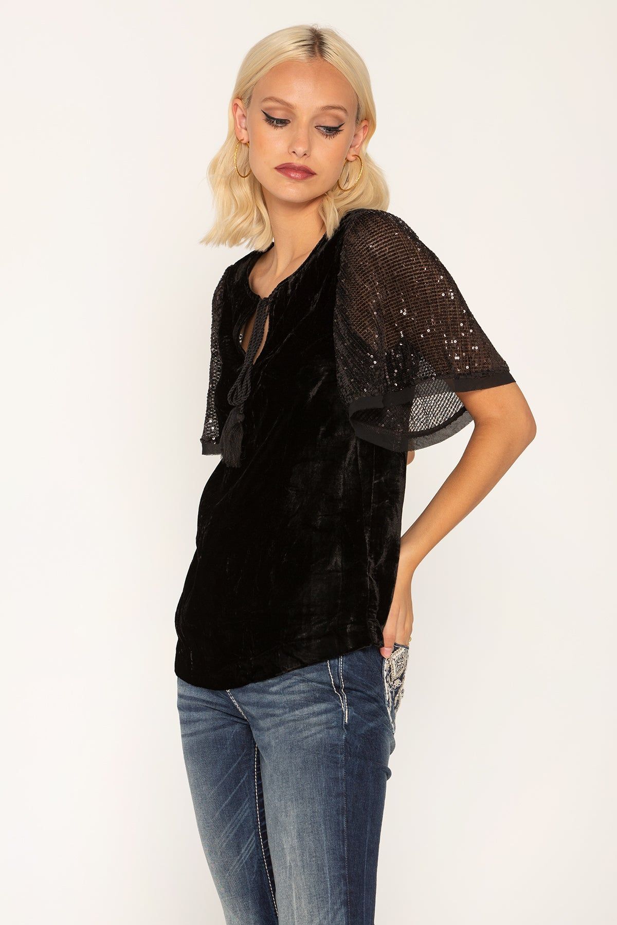 Velvet Fever Blouse sold by Miss Me product image thumbnail 2