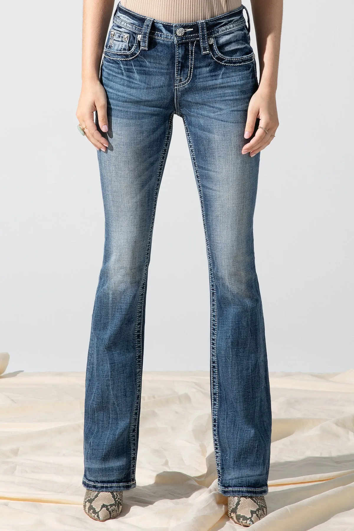 Sky Aztec Bootcut Jeans sold by Miss Me product image thumbnail 2