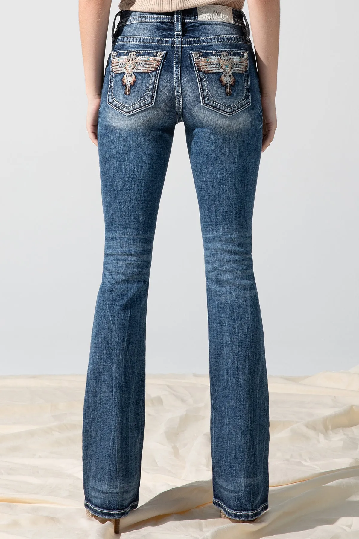 Sky Aztec Bootcut Jeans sold by Miss Me
