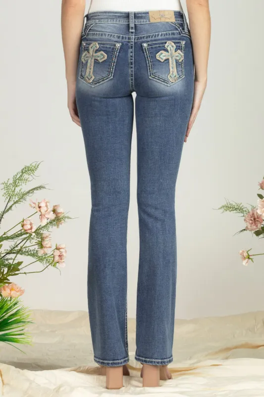 Ocean Blue Cross Denim sold by Miss Me