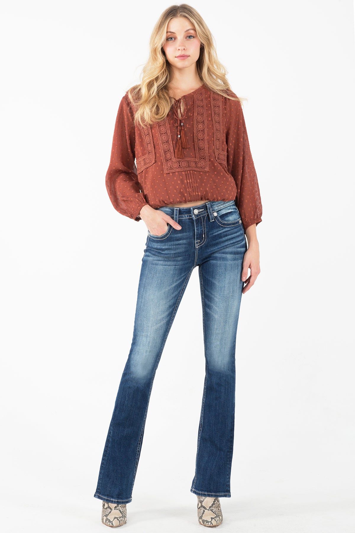 Classic Tease Bootcut Jeans sold by Miss Me product image thumbnail 6
