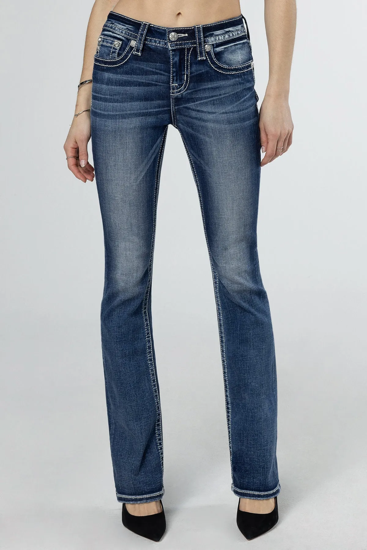Fleur Glass Bootcut Jeans sold by Miss Me product image thumbnail 3