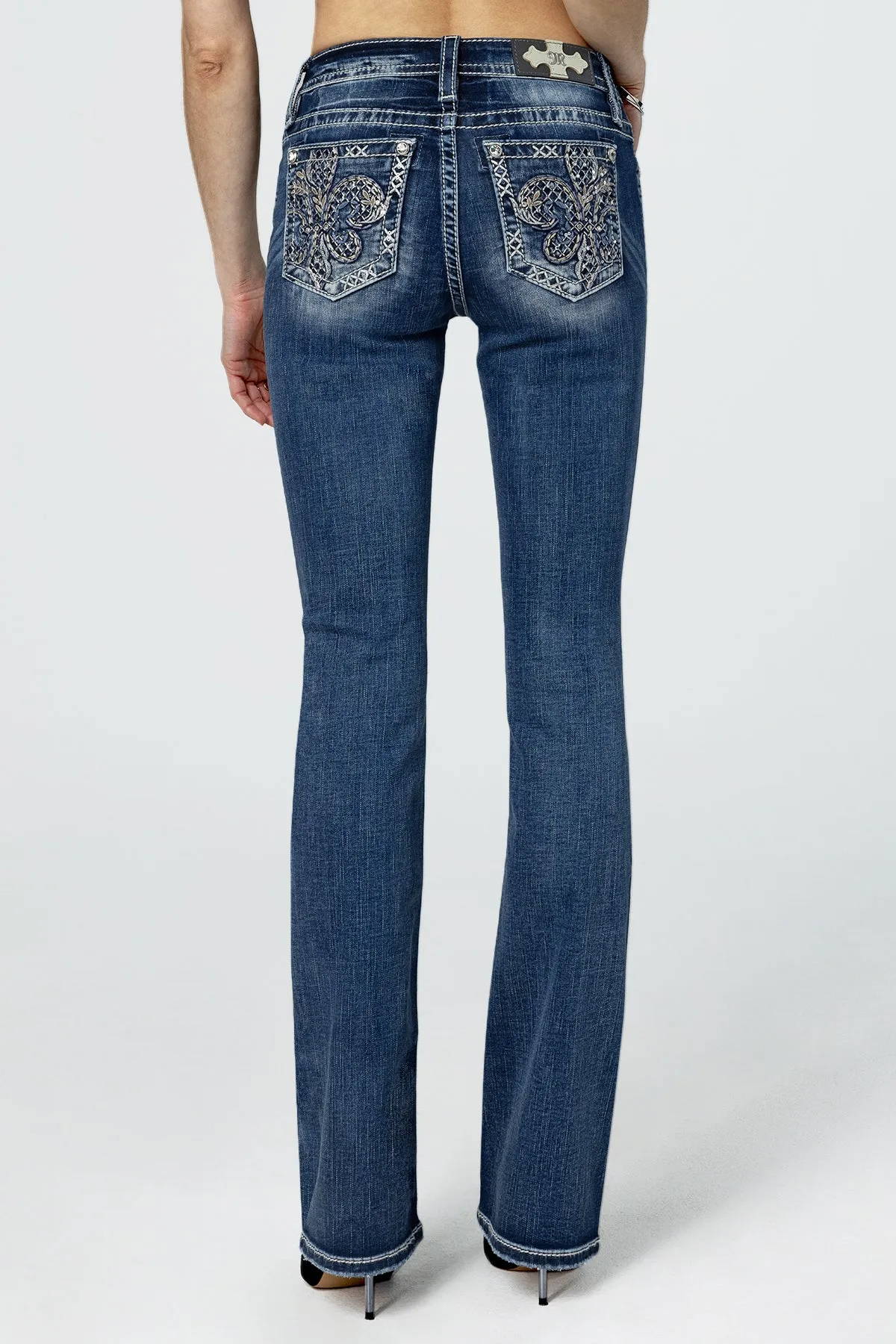 Fleur Glass Bootcut Jeans sold by Miss Me
