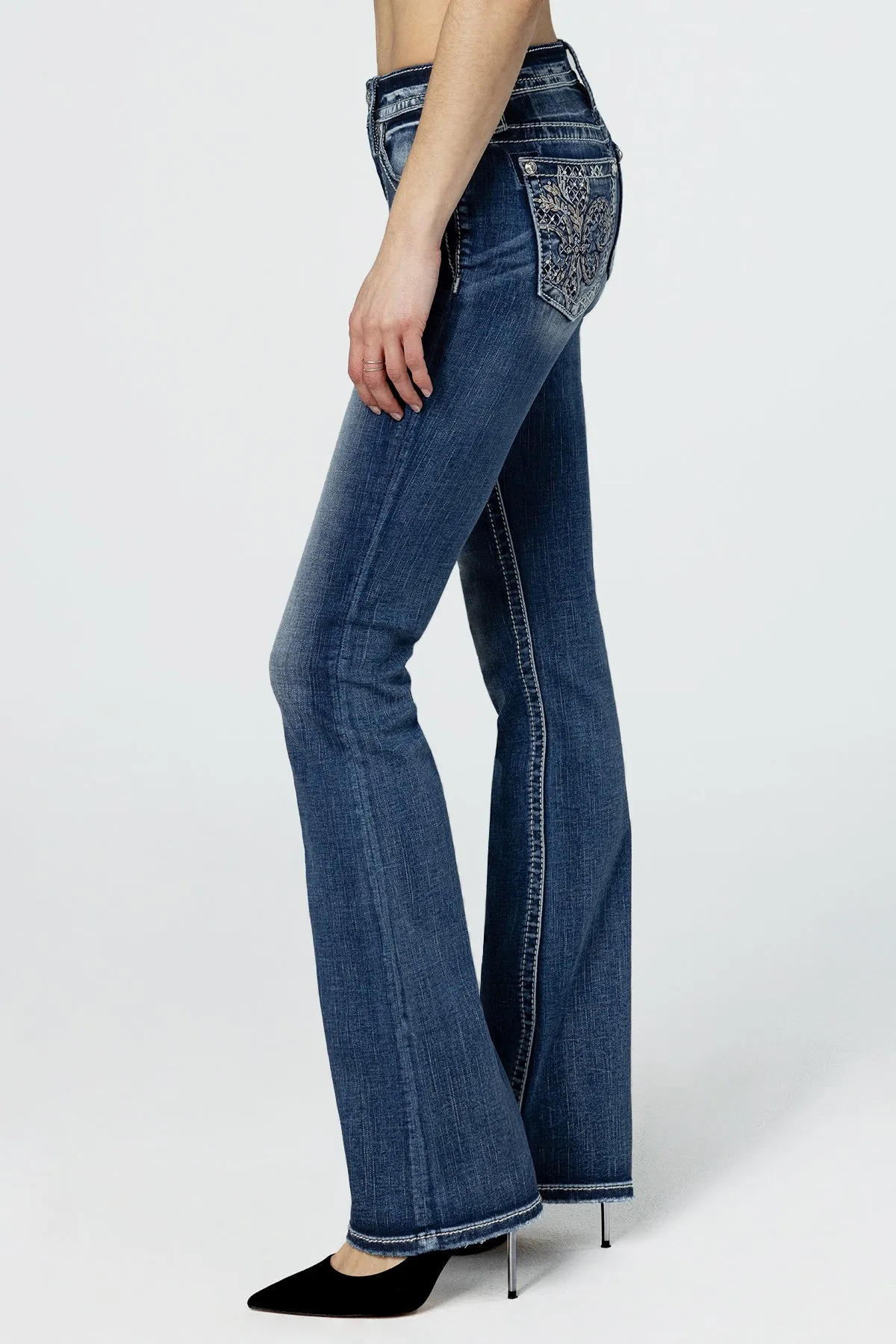 Fleur Glass Bootcut Jeans sold by Miss Me product image thumbnail 4