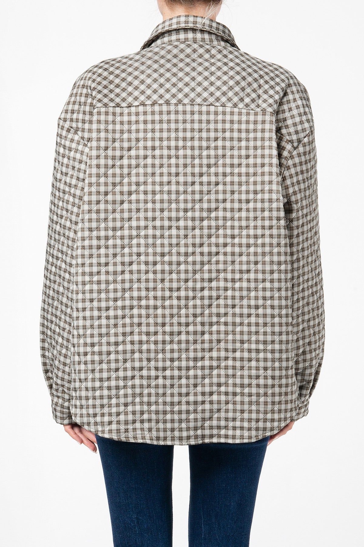 Quilted Plaid Shacket sold by Miss Me product image thumbnail 2