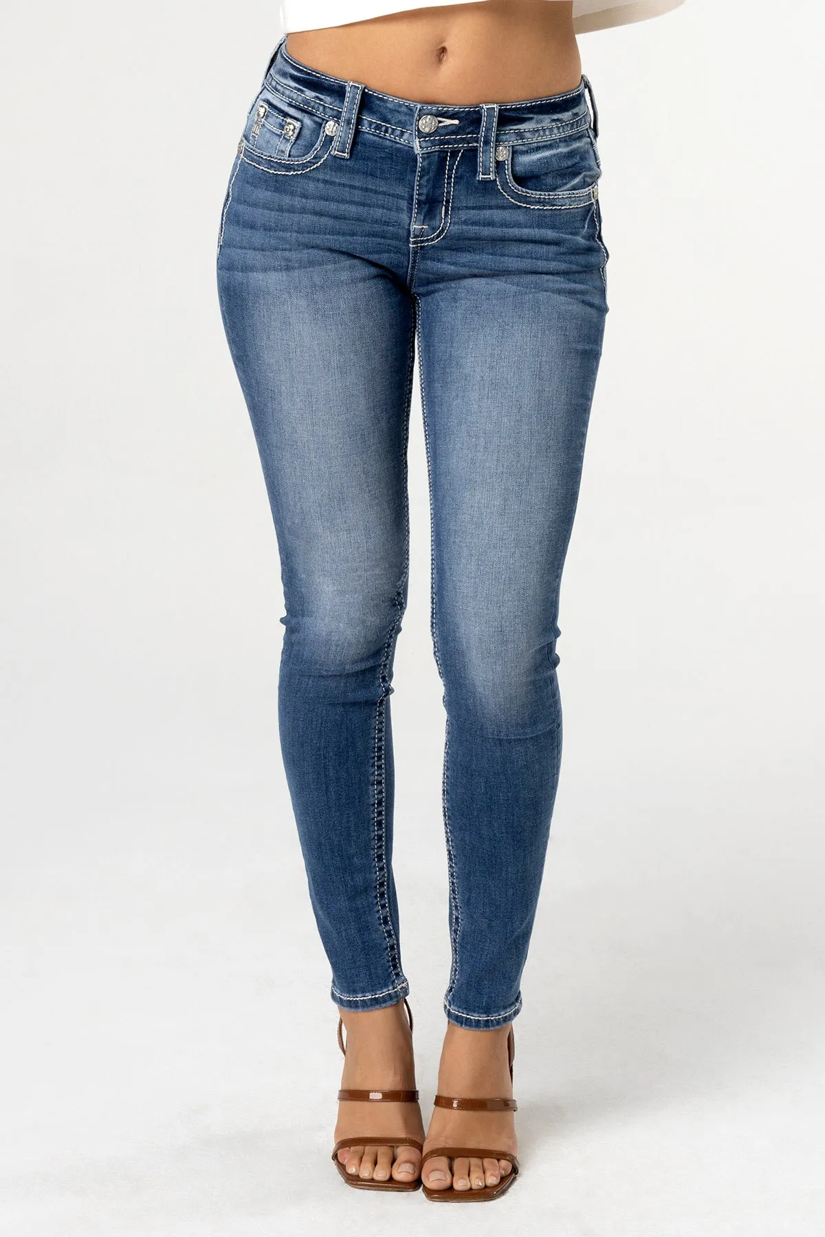 Pretty Petals Skinny Jeans sold by Miss Me product image thumbnail 2