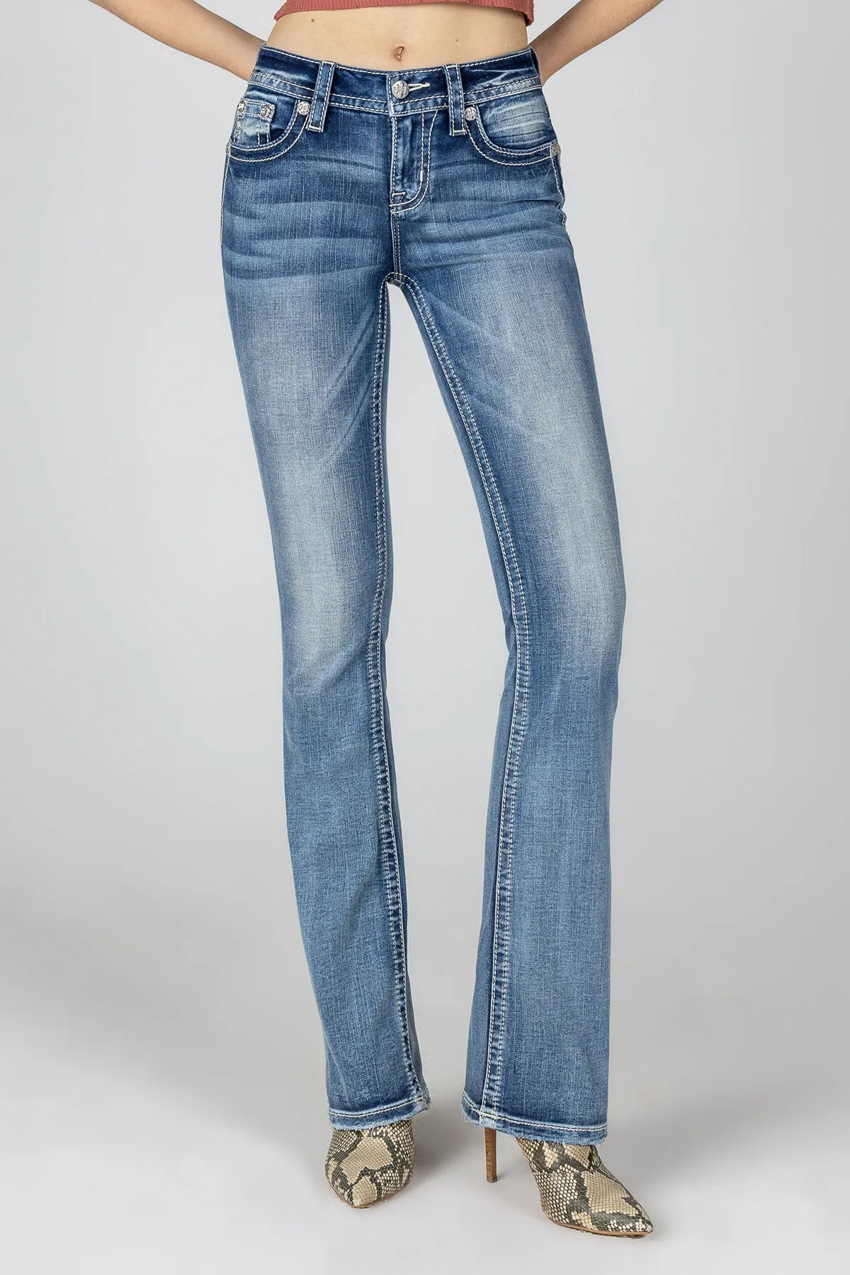 Turquoise Native Longhorn Denim sold by Miss Me product image thumbnail 2