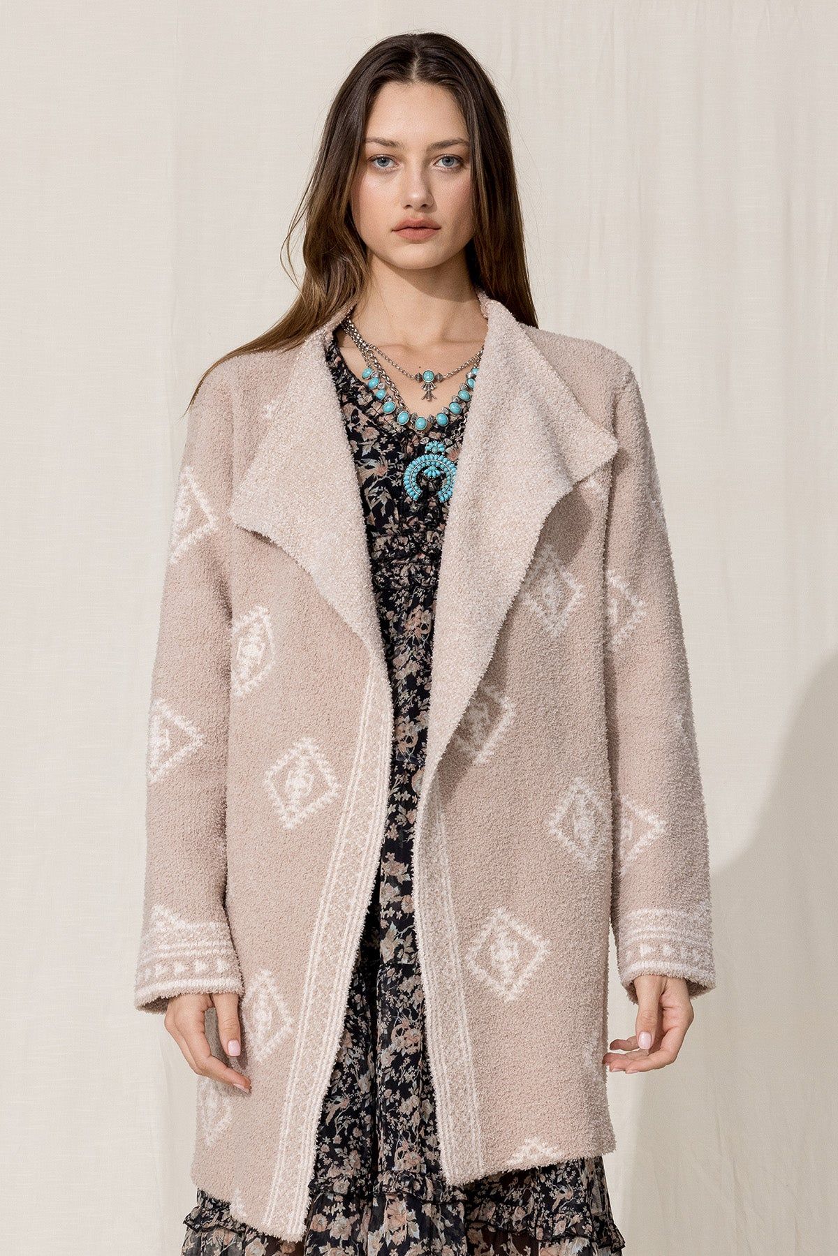 Printed Cardigan Sweater sold by Miss Me product image thumbnail 2