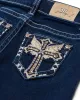 Girls Lana Cross Bootcut Jeans sold by Miss Me