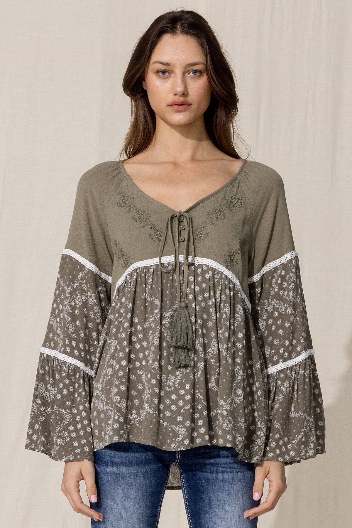 Paisley Print baby doll sold by Miss Me