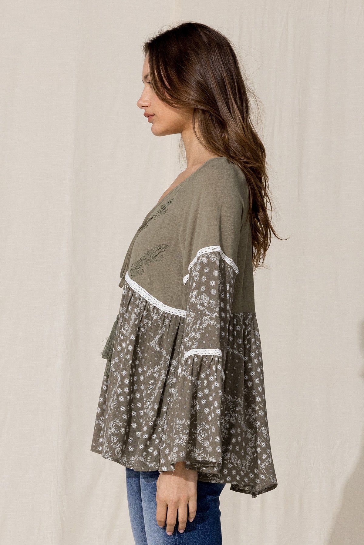 Paisley Print baby doll sold by Miss Me product image thumbnail 3