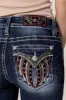 Velvet Wing Bootcut Jeans sold by Miss Me