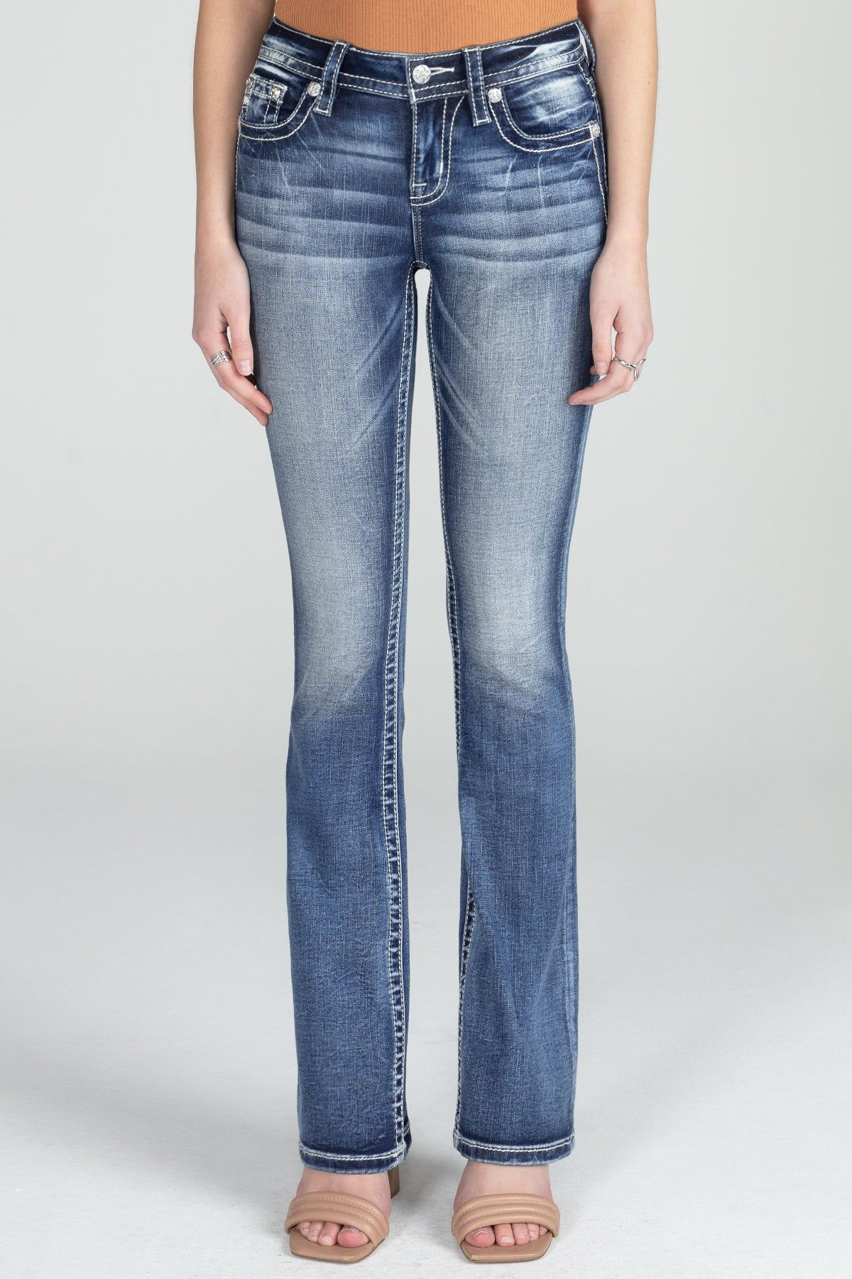 Floral Angel Wing Bootcut Denim sold by Miss Me product image thumbnail 2