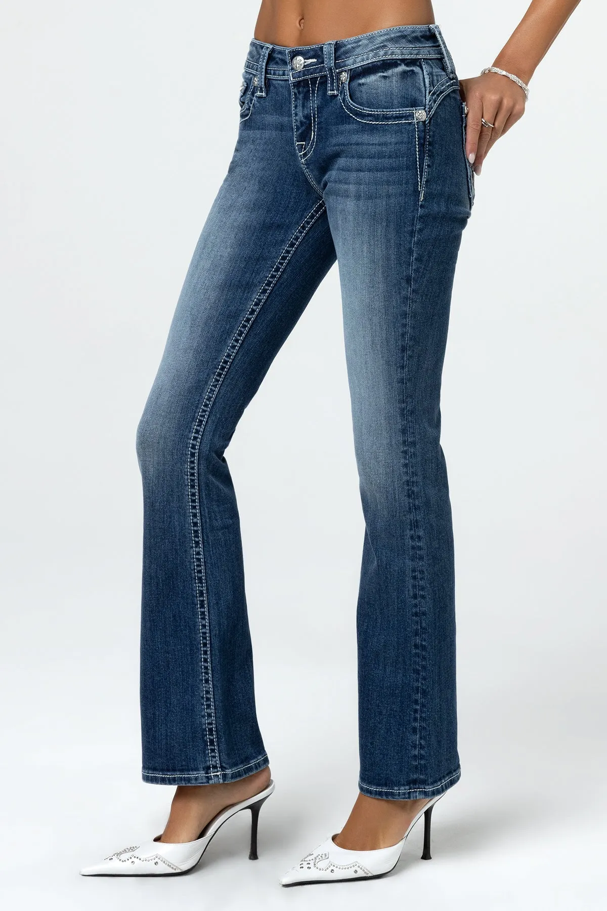 Winged Spirit Bootcut Jeans sold by Miss Me product image thumbnail 4