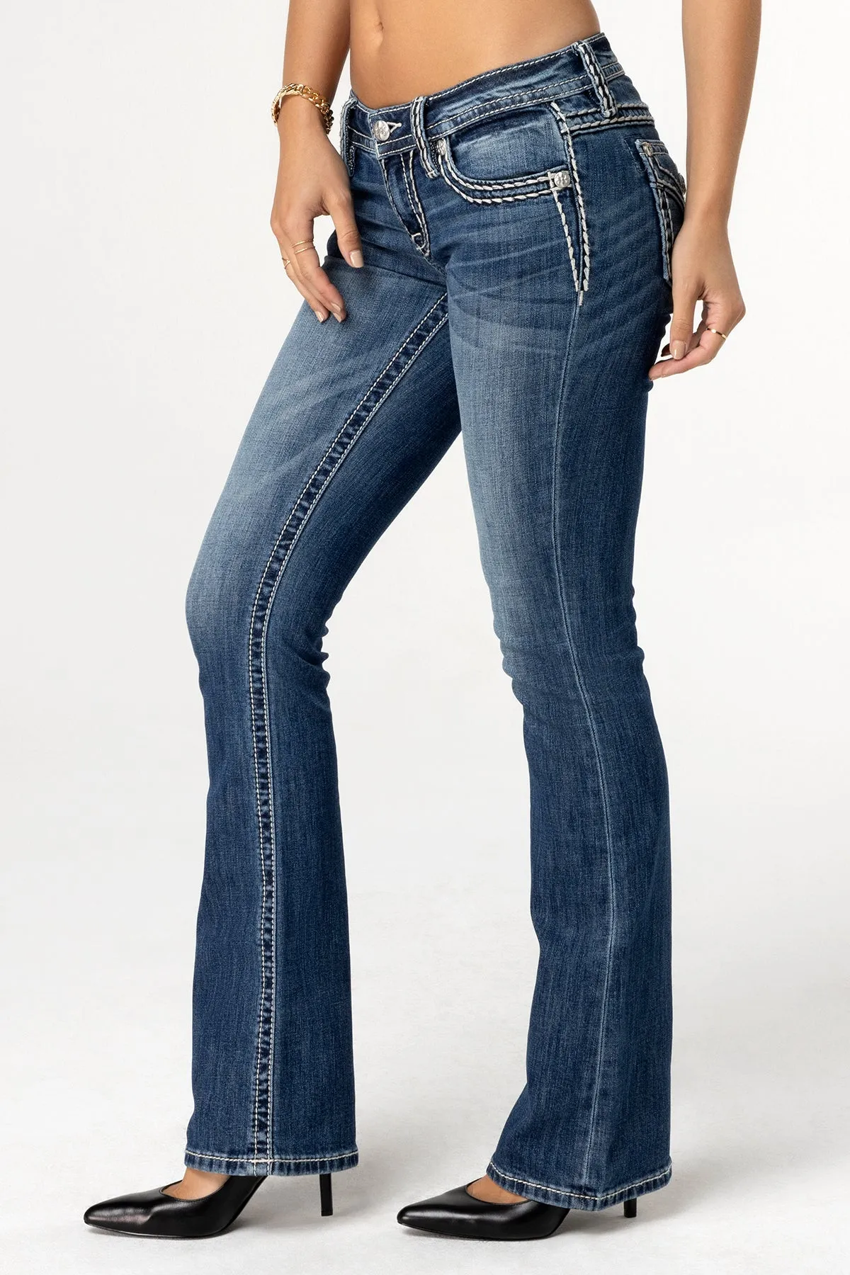 Cleo Stitched Bootcut Jeans sold by Miss Me product image thumbnail 4