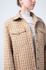 Quilted Plaid Shacket sold by Miss Me