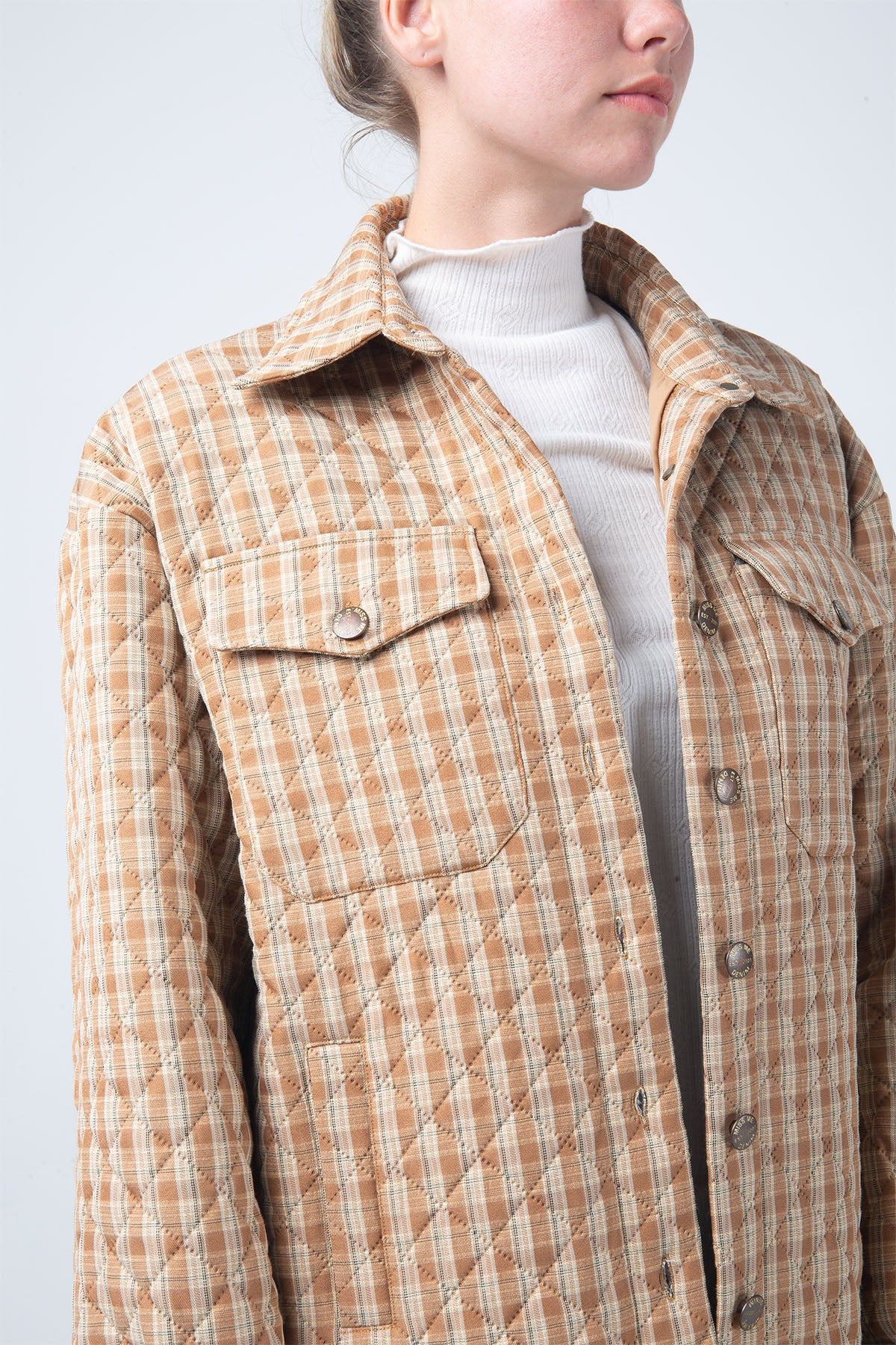 Quilted Plaid Shacket sold by Miss Me product image thumbnail 3