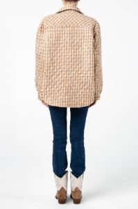 Quilted Plaid Shacket sold by Miss Me