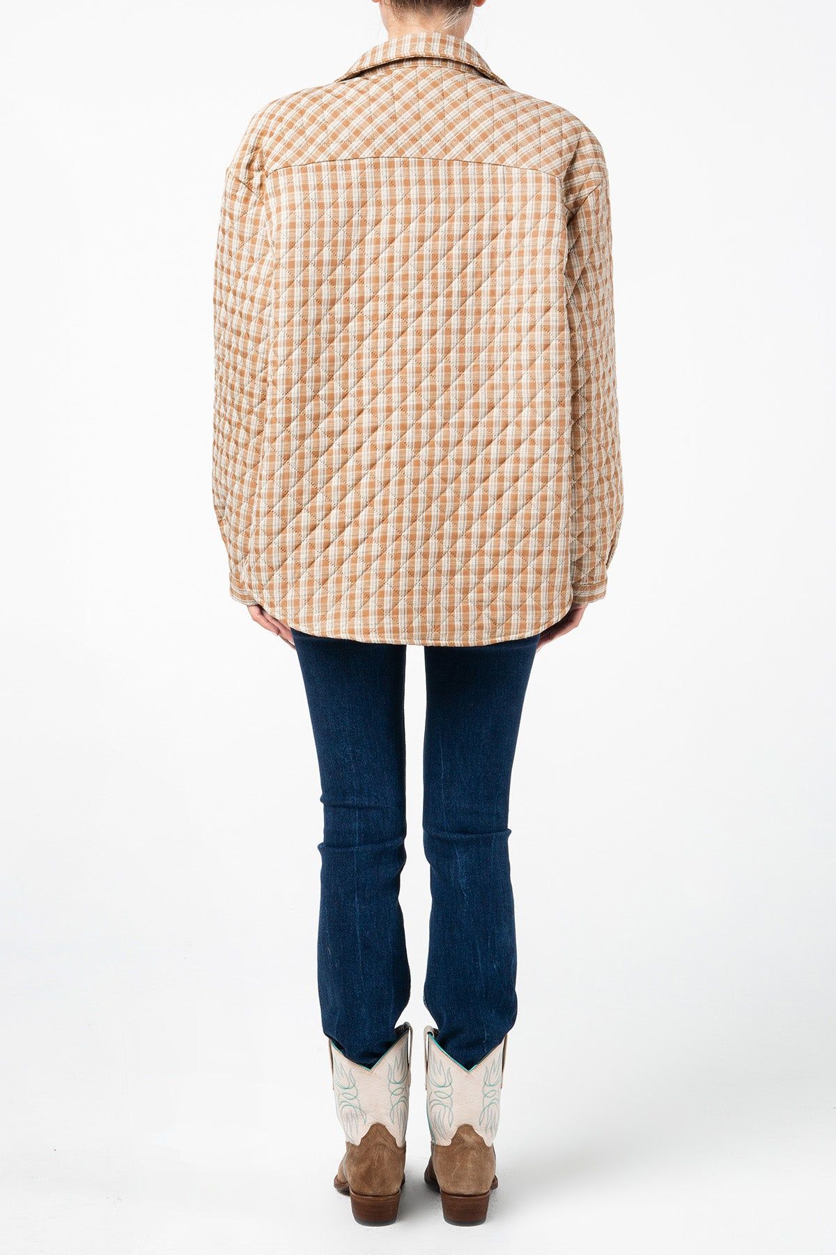 Quilted Plaid Shacket sold by Miss Me product image thumbnail 2