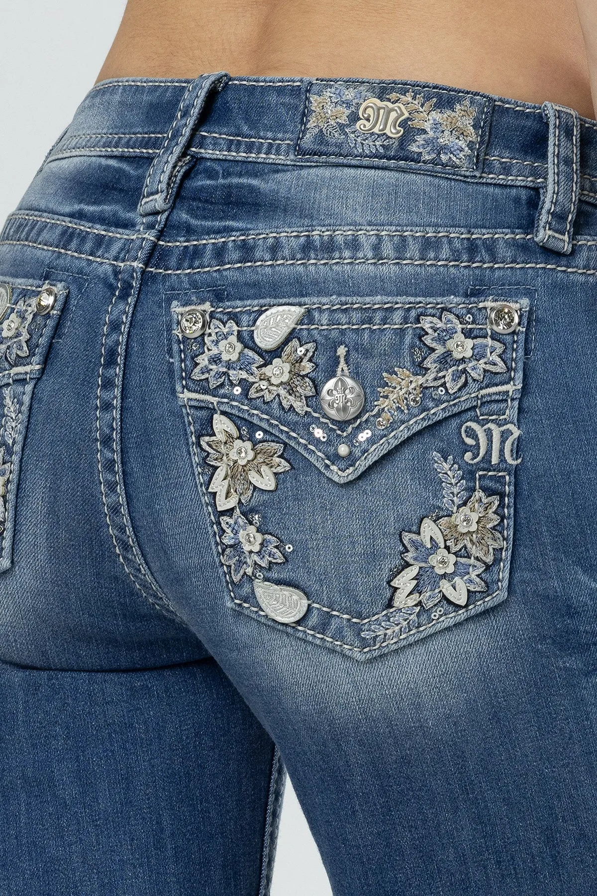 Floral Bloom Bootcut Jeans sold by Miss Me product image thumbnail 4