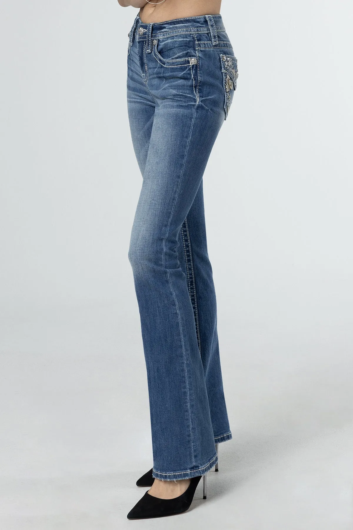 Floral Bloom Bootcut Jeans sold by Miss Me product image thumbnail 3