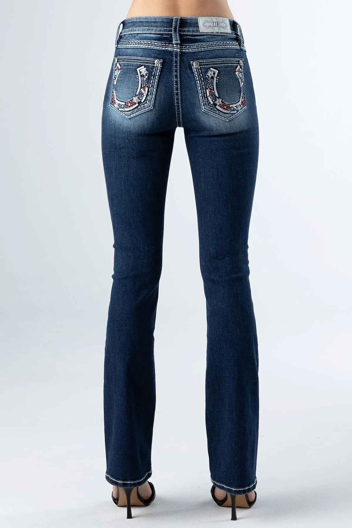 Americana Horseshoe Bootcut Jean sold by Miss Me product image thumbnail 4