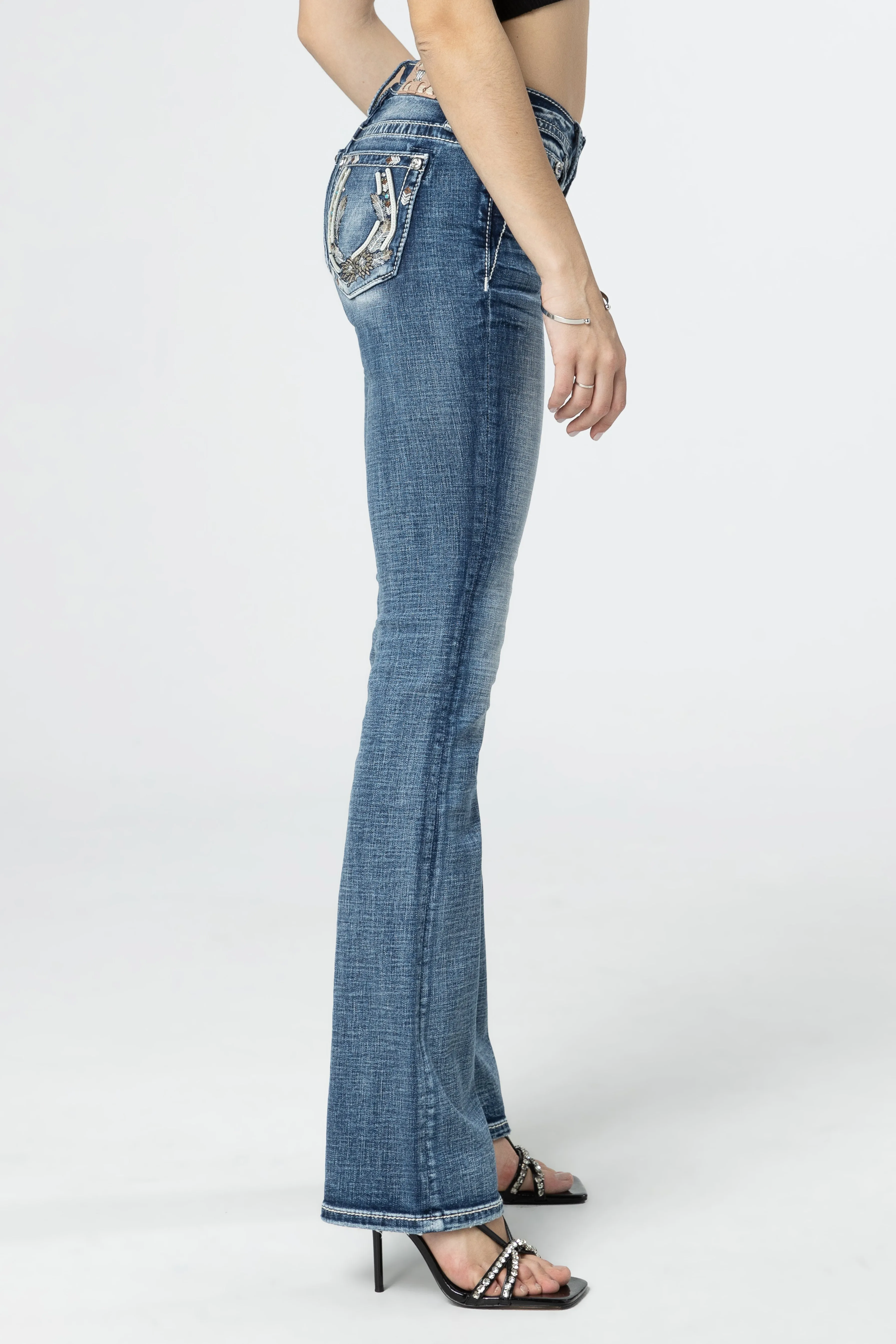 Tribal Horseshoe Bootcut Jeans sold by Miss Me product image thumbnail 3