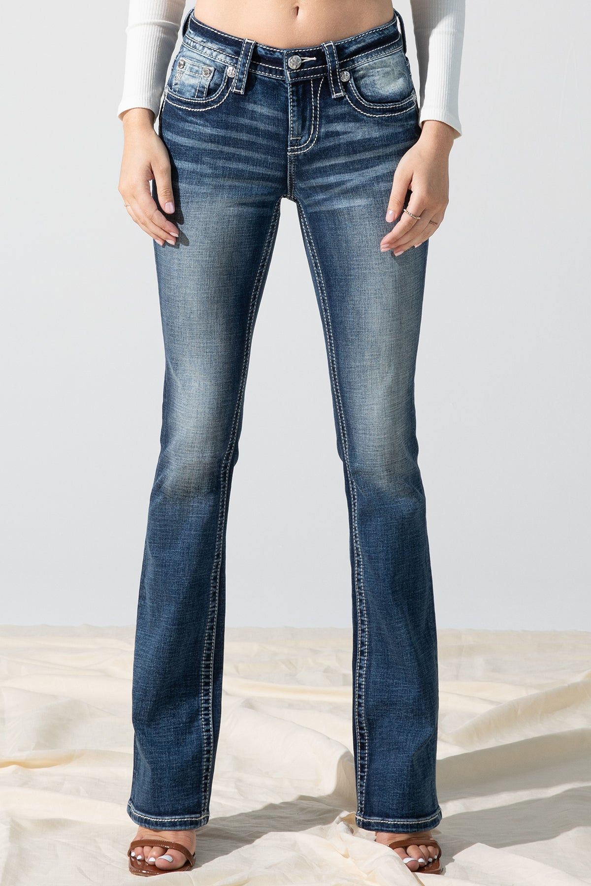 Winged Allegiance Bootcut Jeans sold by Miss Me product image thumbnail 2