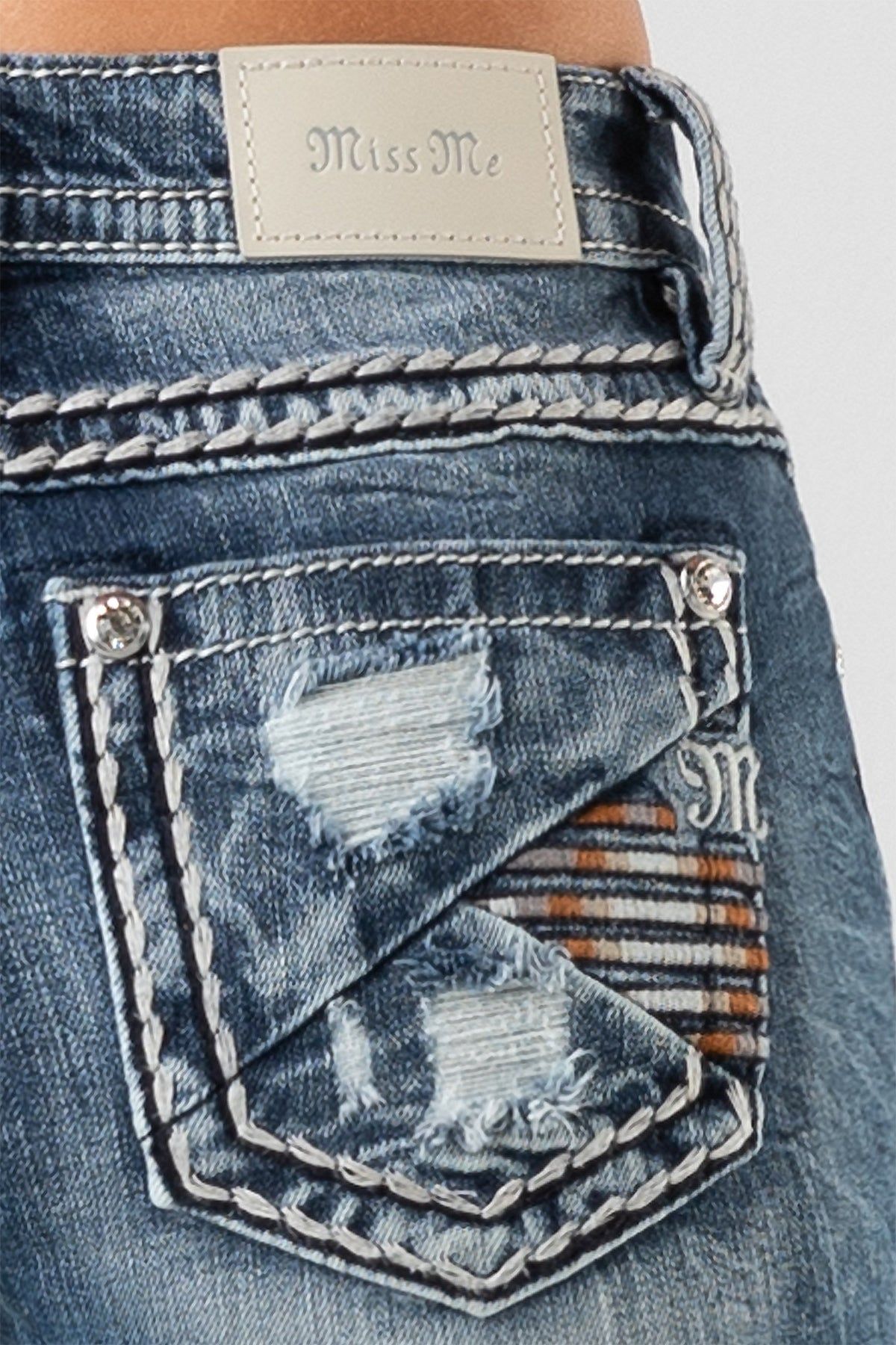 Torn Piece Bootcut Jeans sold by Miss Me product image thumbnail 2