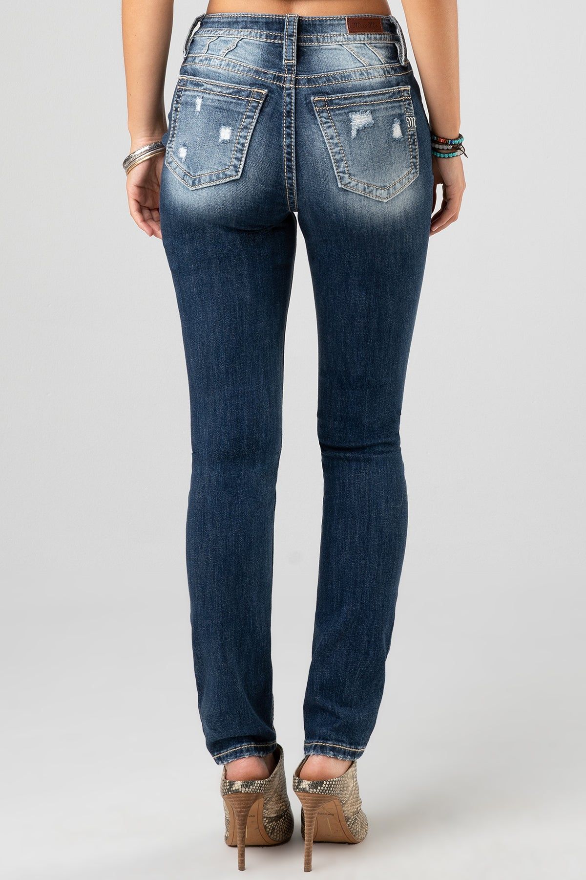 High Rise Pieced Skinny Jeans sold by Miss Me product image thumbnail 2