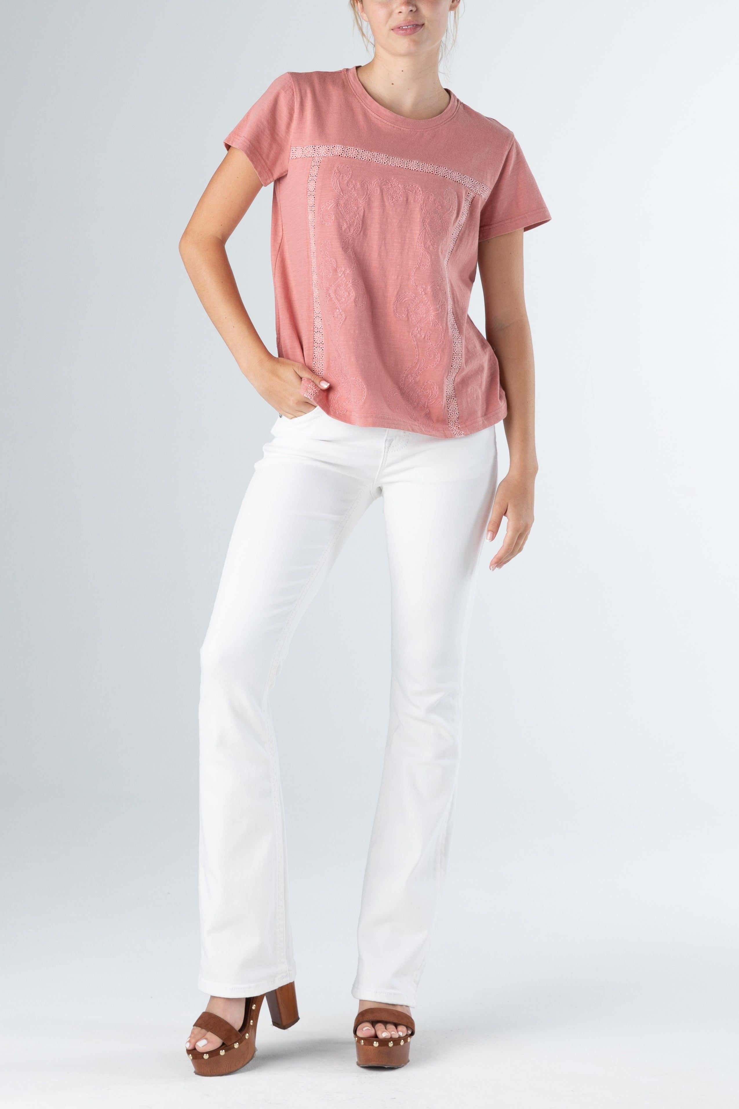 Crew Neck Tee sold by Miss Me product image thumbnail 3