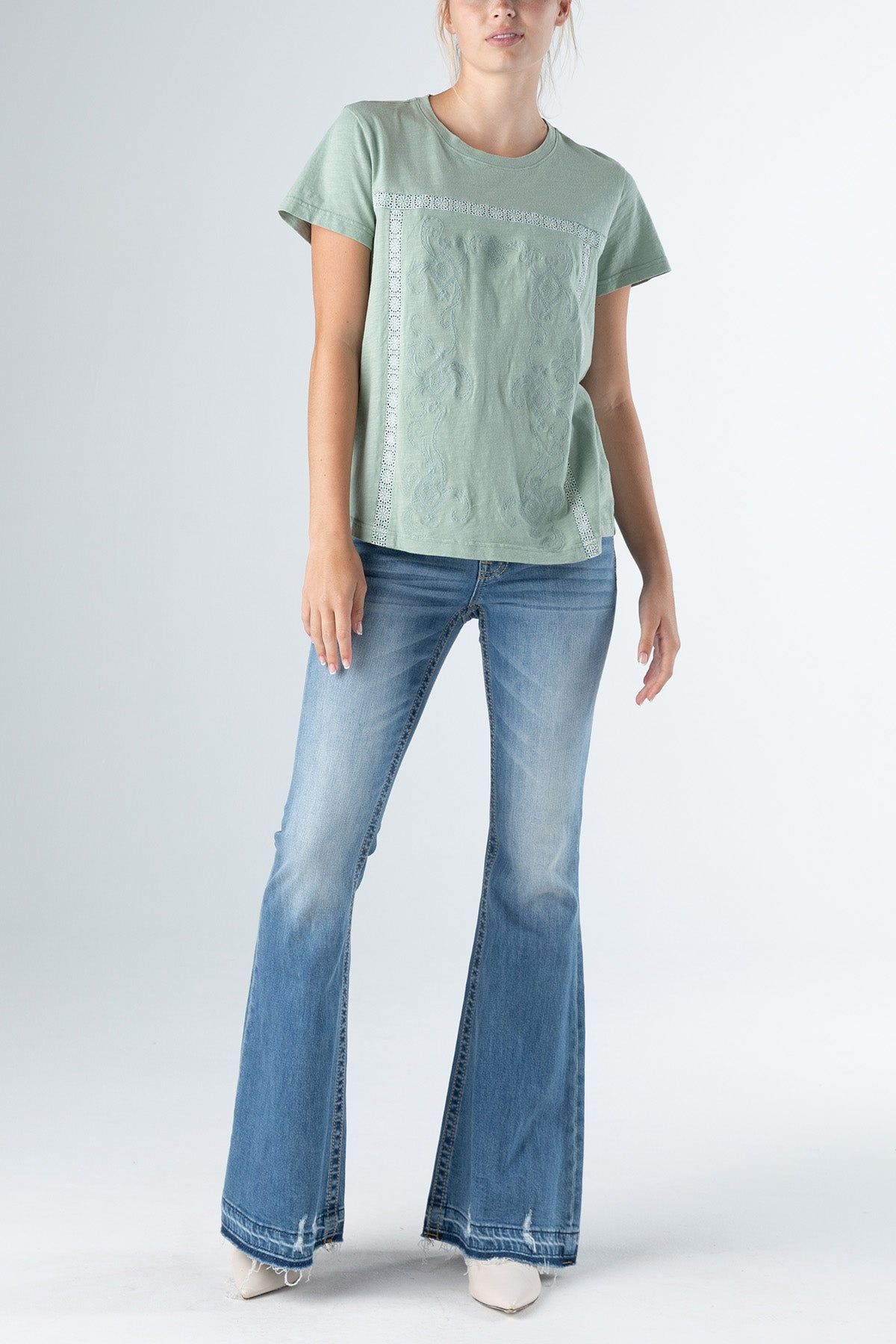 Crew Neck Tee sold by Miss Me product image thumbnail 5