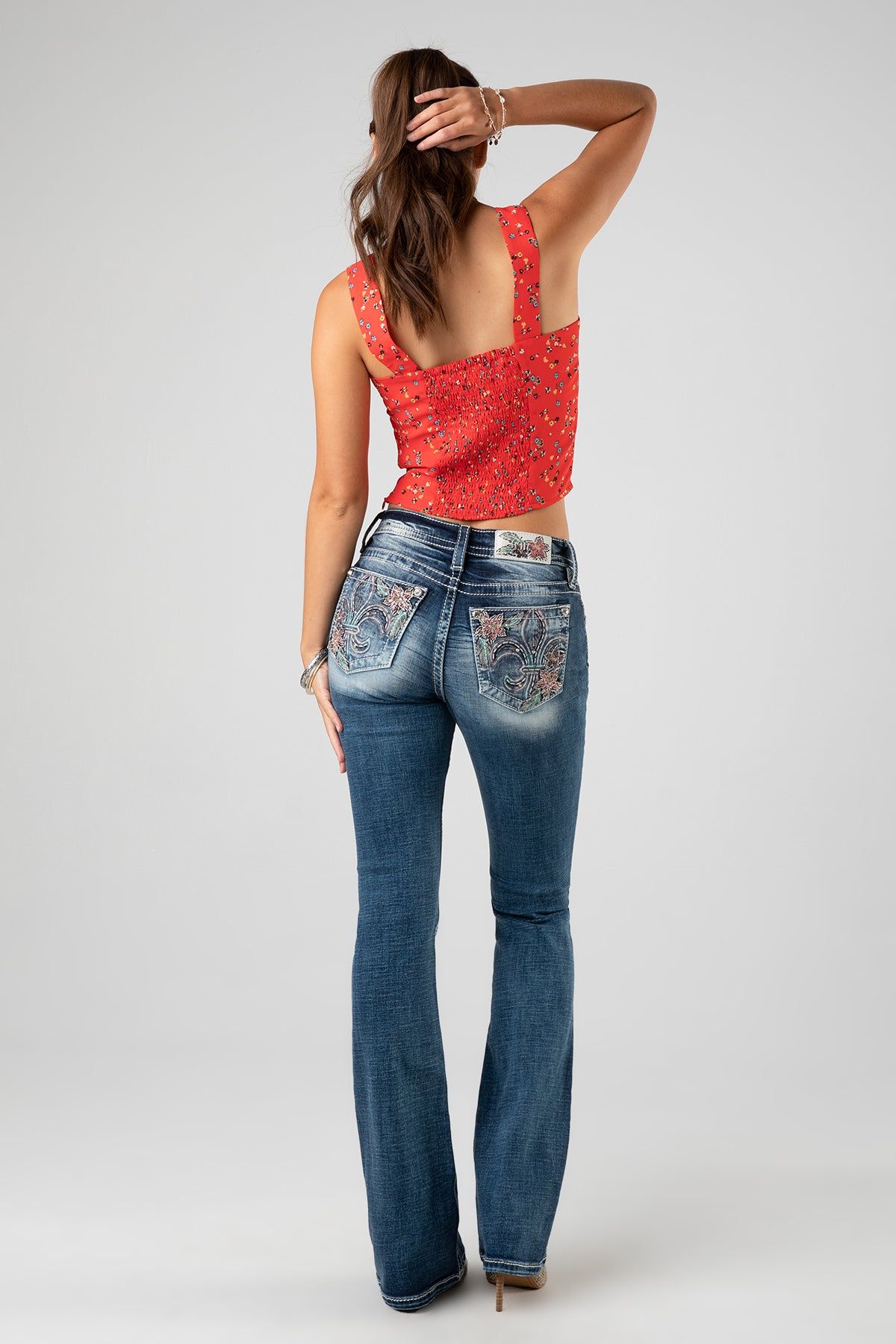 Tropical Fleur Bootcut Jeans sold by Miss Me product image thumbnail 8