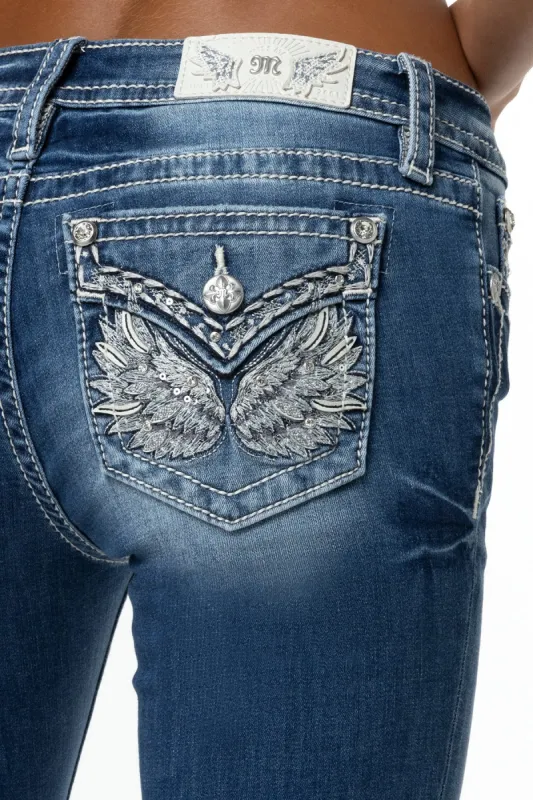 Evangelline Stitch Bootcut Jeans sold by Miss Me