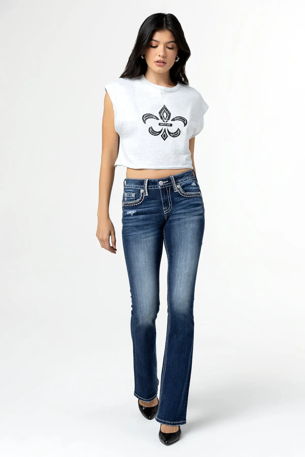 Nora Stitched Bootcut Jeans sold by Miss Me product image thumbnail 5