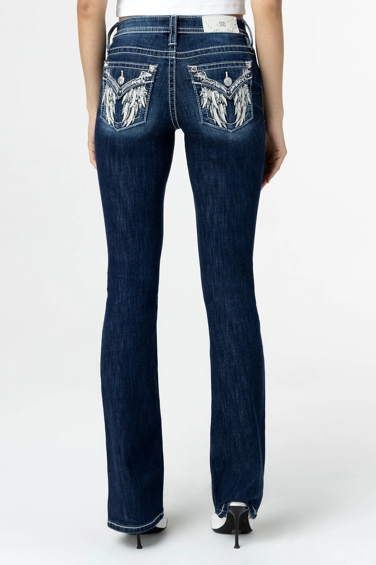 Ange Blanc Bootcut Jeans sold by Miss Me