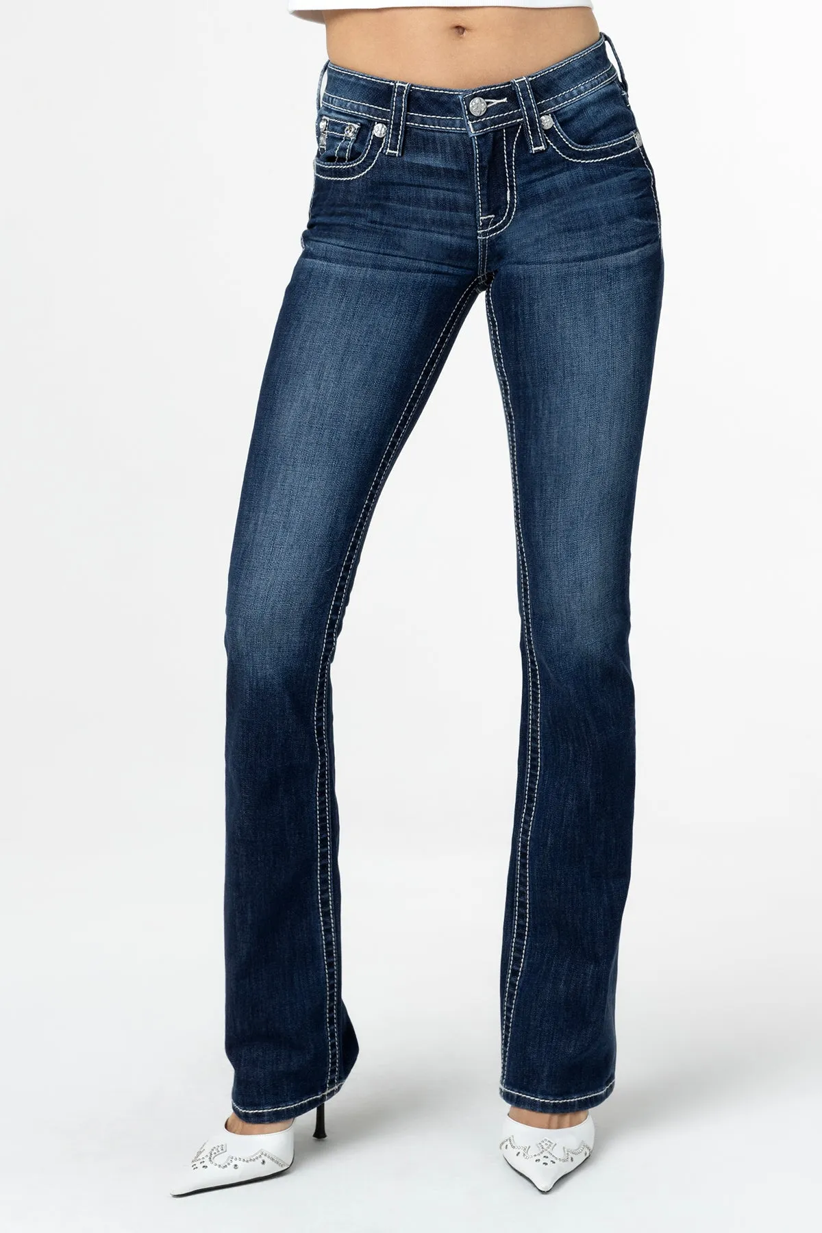 Ange Blanc Bootcut Jeans sold by Miss Me product image thumbnail 3