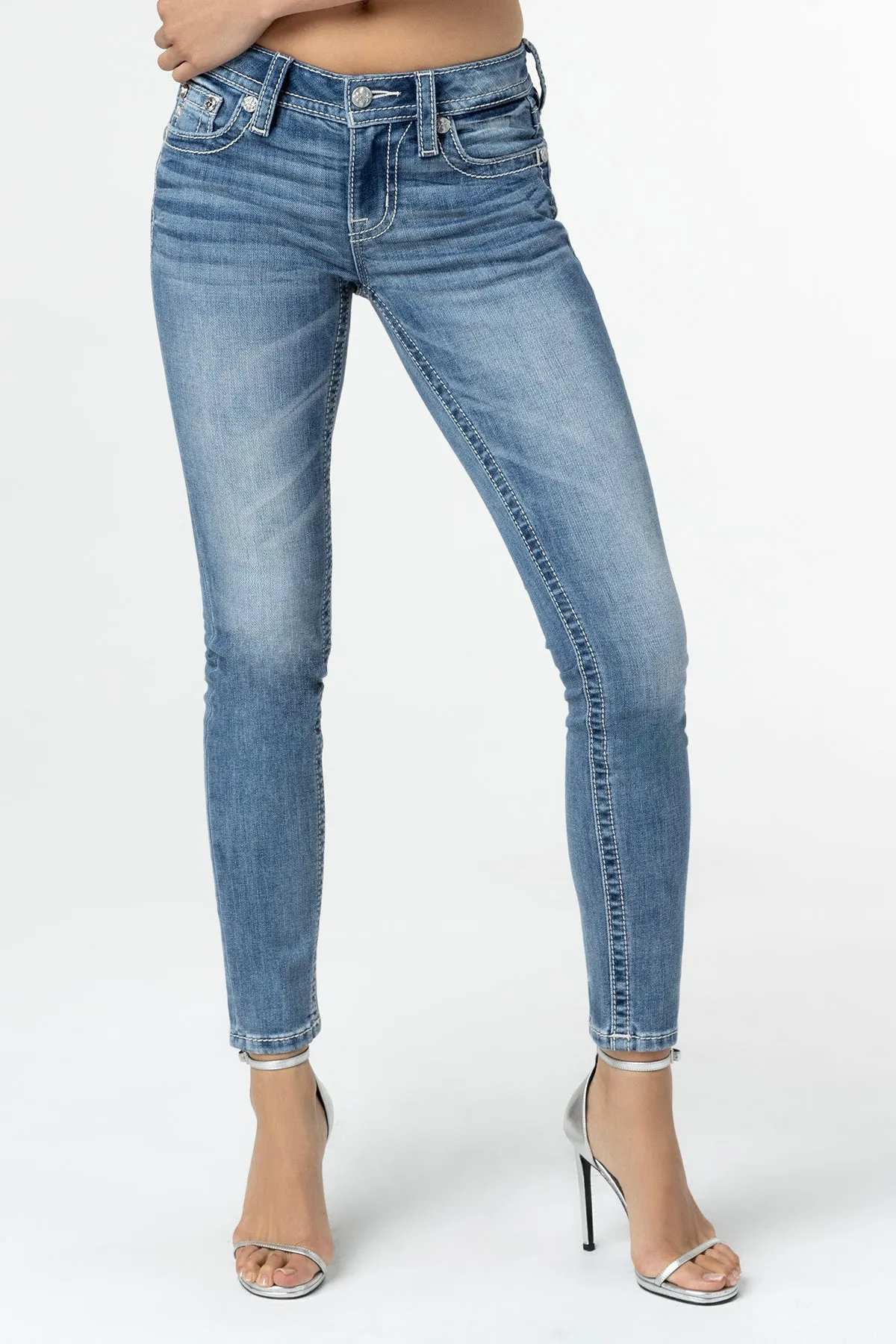 Emily Cross Skinny Jeans sold by Miss Me product image thumbnail 2