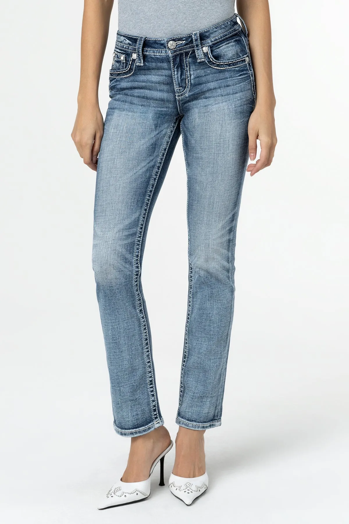 Coral Aztec Straight Jeans sold by Miss Me product image thumbnail 2