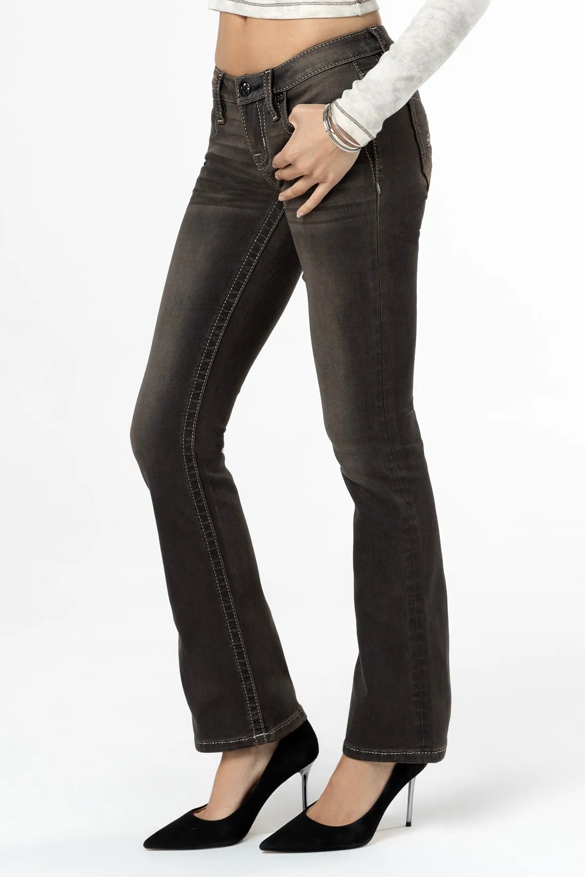 Gabbriette Low Rise Bootcut Jeans sold by Miss Me product image thumbnail 4