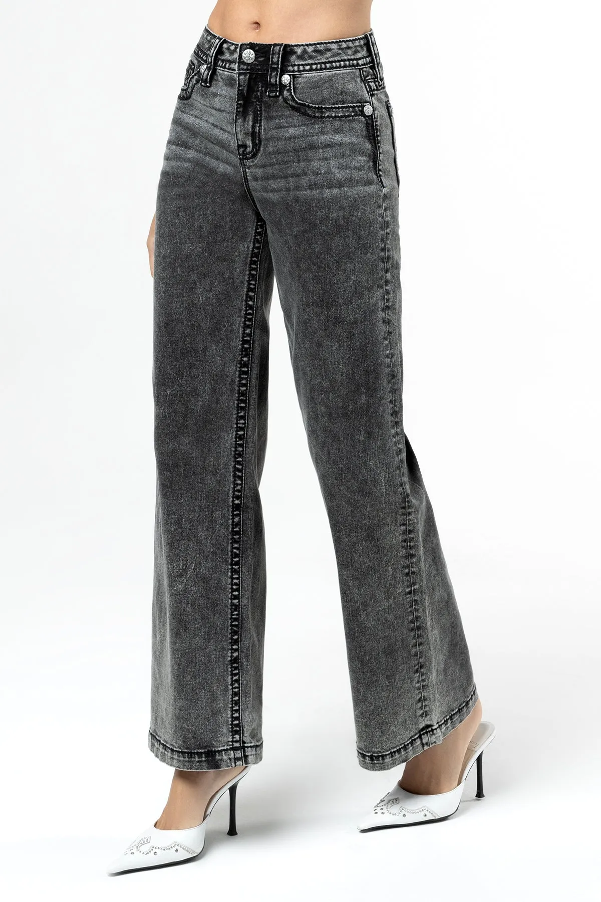 Going Rouge Wide Leg Jeans sold by Miss Me product image thumbnail 3
